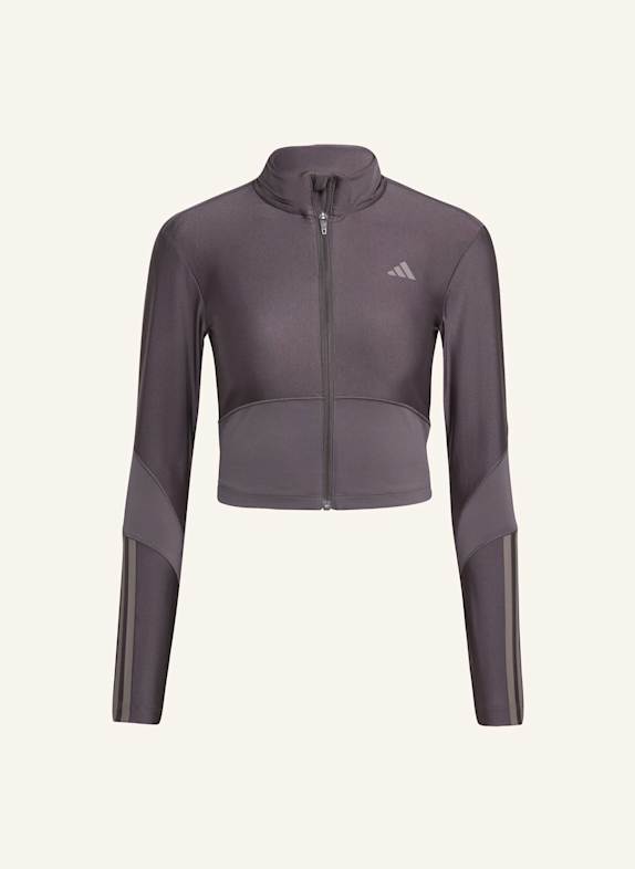 adidas HYPERGLAM SHINE JACKE MIT DURCHGEHENDEM REISSVERSCHLUSS GRAU/ GRÜN
