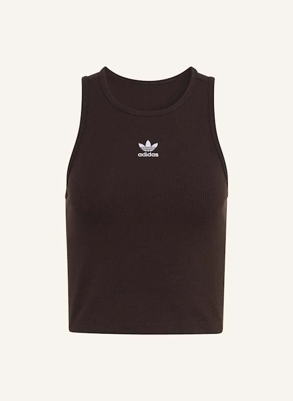 adidas Originals Cropped-Top ESSENTIALS RIB BRAUN