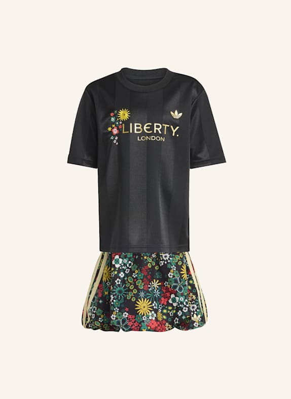 adidas Originals ADIDAS ORIGINALS X LIBERTY LONDON SET ROCK T-SHIRT SCHWARZ