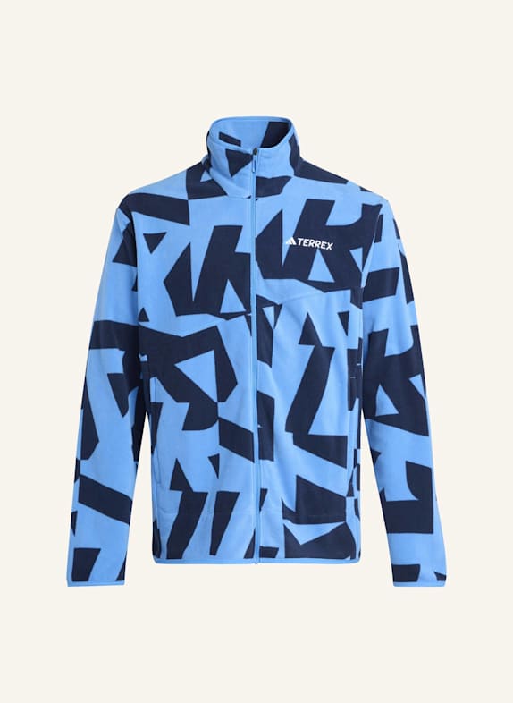 adidas TERREX Fleecejacke TERREX MULTI PRINTED FULL ZIP BLAU
