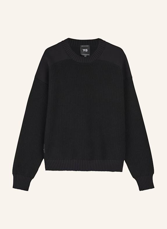 Y-3 Y-3 UT KNIT CREW PULLOVER SCHWARZ