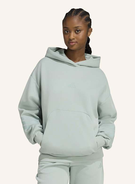 adidas FUTURE ICONS 3-STREIFEN HOODIE GRÜN