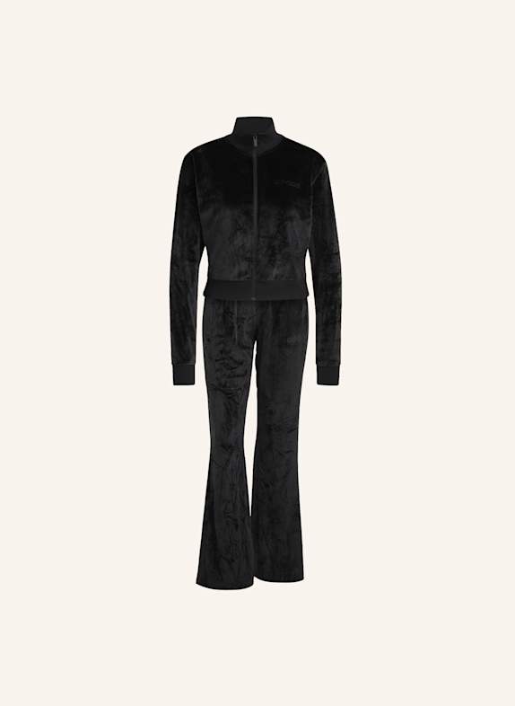 adidas GLAM VELVET TRAININGSANZUG SCHWARZ