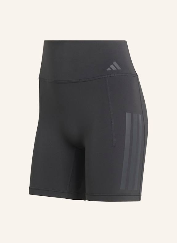 adidas OPTIME WORKOUT 3-STREIFEN KURZE LEGGINGS SCHWARZ