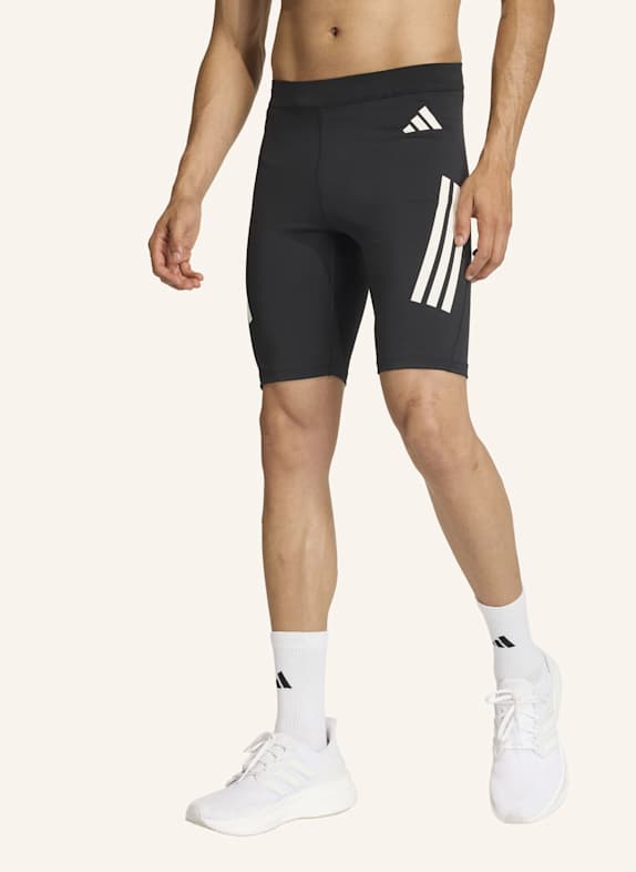 adidas ADI365 ICONIC RUNNING LEGGINGS, KURZ SCHWARZ