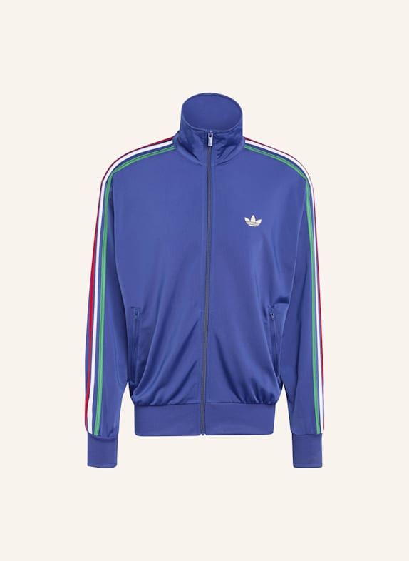 adidas Originals Sweatjacke FIREBIRD mit Galonstreifen BLAU/ GRÜN/ WEISS