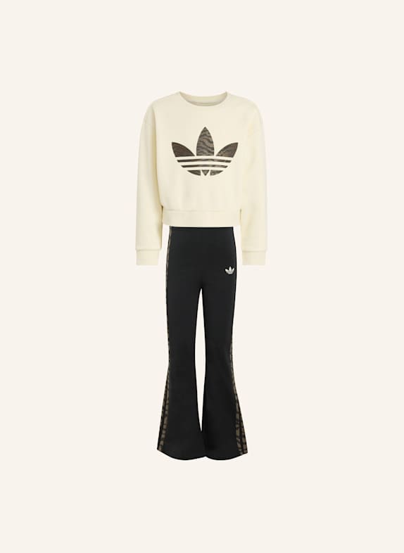 adidas Originals BOXY CREW SET WEISS/ BRAUN