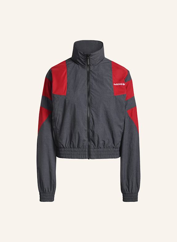 adidas Originals BLOCKED WASHED ZIPPED TRACKTOP SCHWARZ