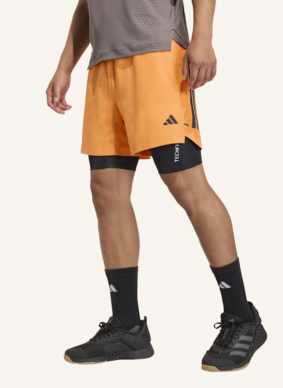 adidas D4T PRIMELIFT 3-STREIFEN SHORTS ORANGE