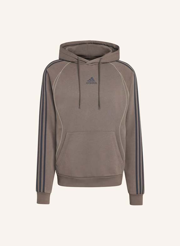 adidas Originals ADICOLOR TEAMGEIST CUT LINE HOODIE BRAUN