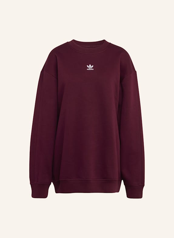 adidas Originals ESSENTIALS LONG OVERSIZED SWEATSHIRT ROT