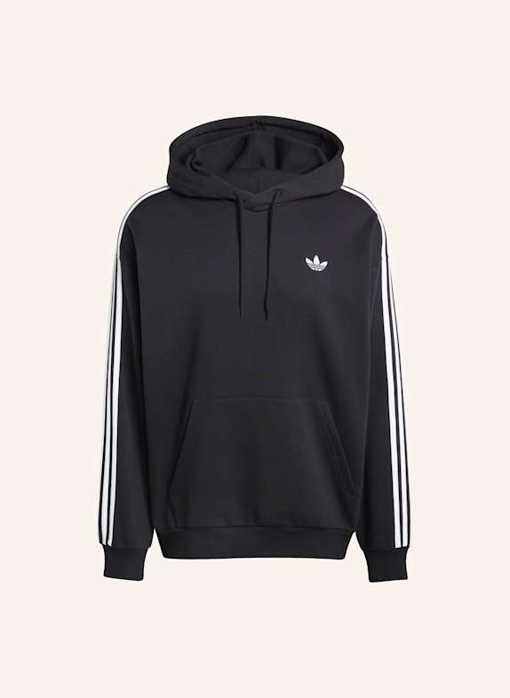 adidas Originals ADICOLOR CLASSICS 3-STREIFEN HOODIE SCHWARZ