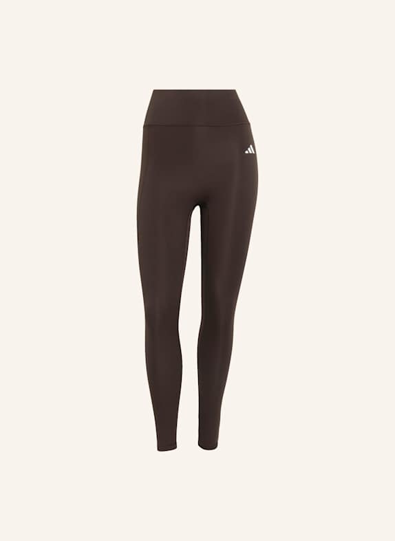 adidas OPTIME ESSENTIALS 7/8-LEGGINGS OHNE VORDERNAHT BRAUN