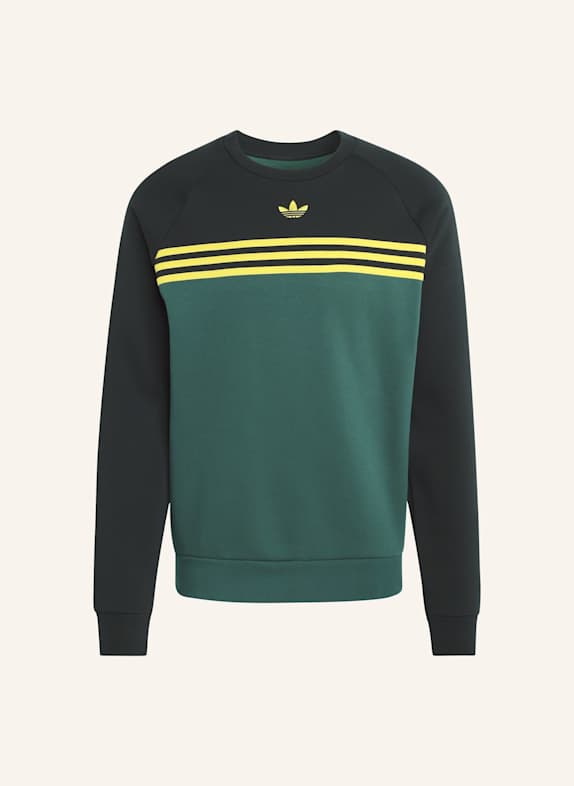 adidas Originals CHEST STRIPES CREWNECK SWEATSHIRT GRÜN/ SCHWARZ
