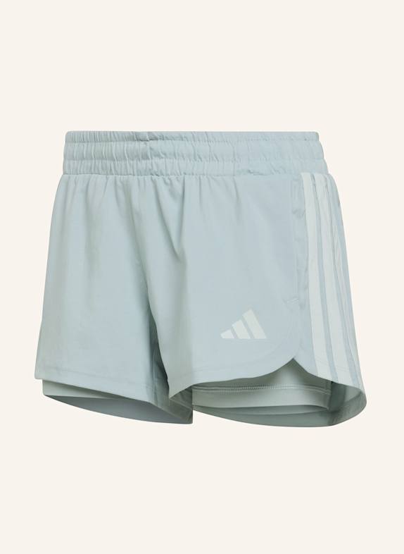 adidas 2-in-1-Laufshorts PACER GRÜN