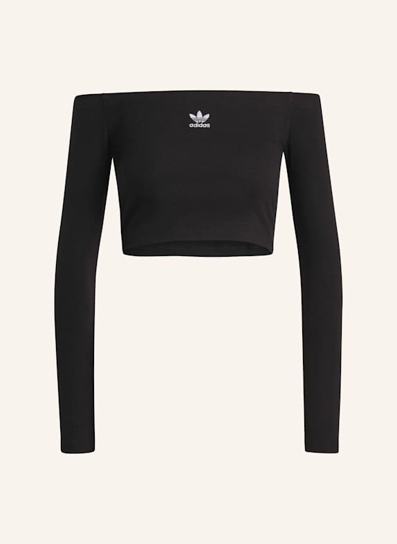 adidas Originals Off-Shoulder-Shirt ESSENTIALS SCHWARZ