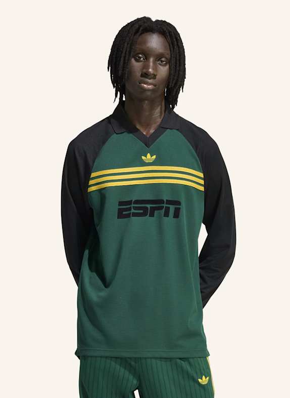 adidas Originals SPONSORED ARCHIVE LONGSLEEVE T-SHIRT GRÜN/ SCHWARZ