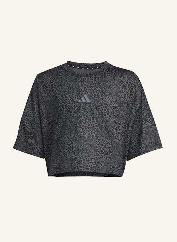 adidas FUTURE ICONS ALL OVER T-SHIRT SCHWARZ/ GRAU