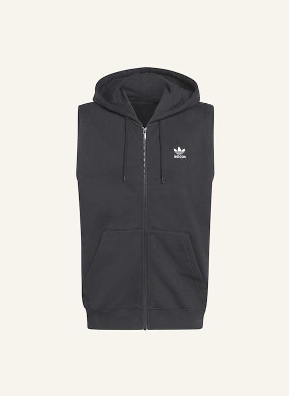 adidas Originals TREFOIL ESSENTIALS HOODIE OHNE ÄRMEL SCHWARZ