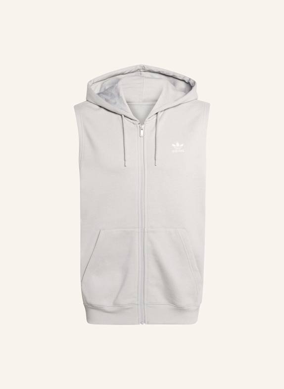 adidas Originals TREFOIL ESSENTIALS HOODIE OHNE ÄRMEL GRAU