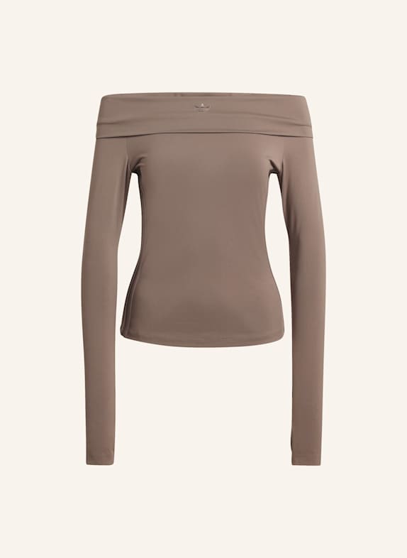 adidas Originals OFF-SHOULDER LONGSLEEVE BRAUN
