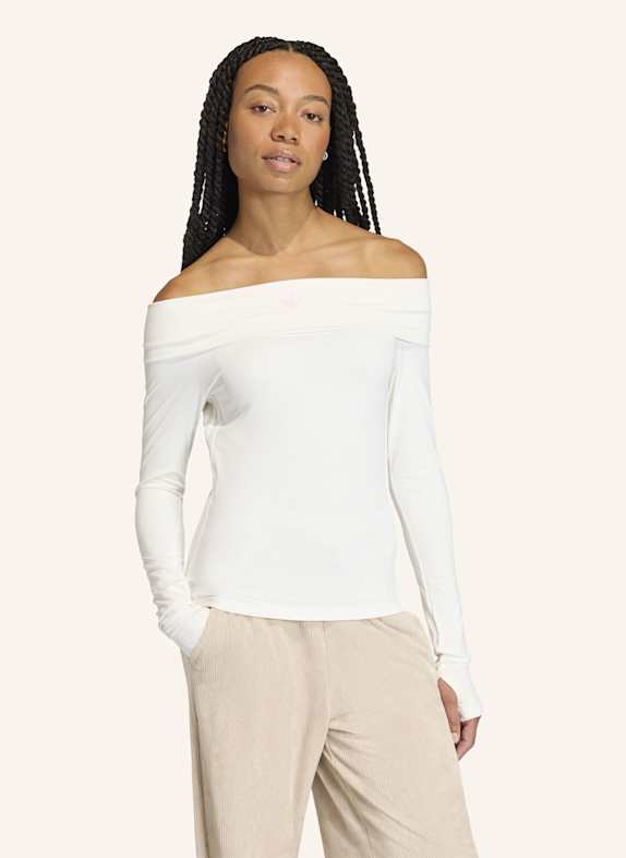 adidas Originals OFF-SHOULDER LONGSLEEVE WEISS