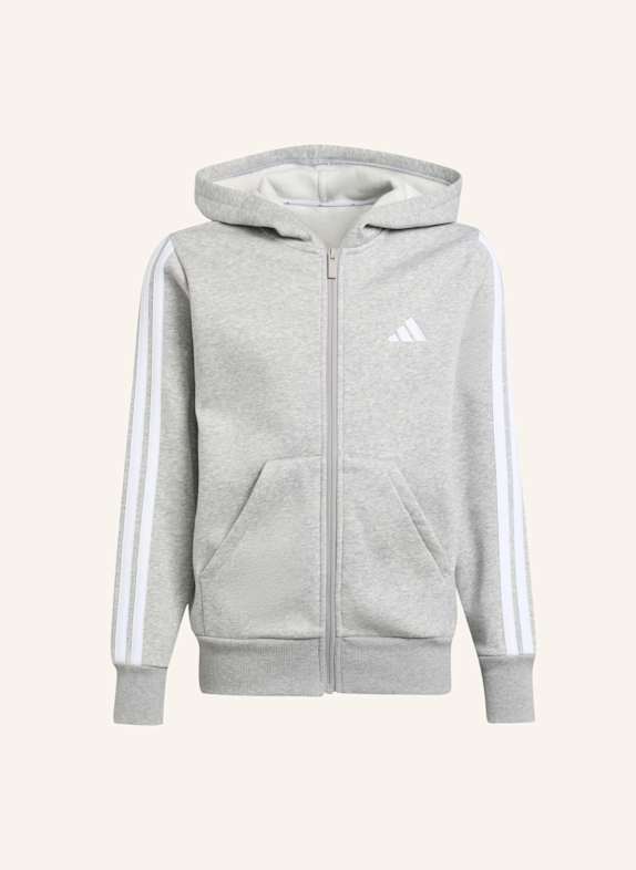 adidas Sweatjacke ESSENTIALS FULL ZIP WEISS