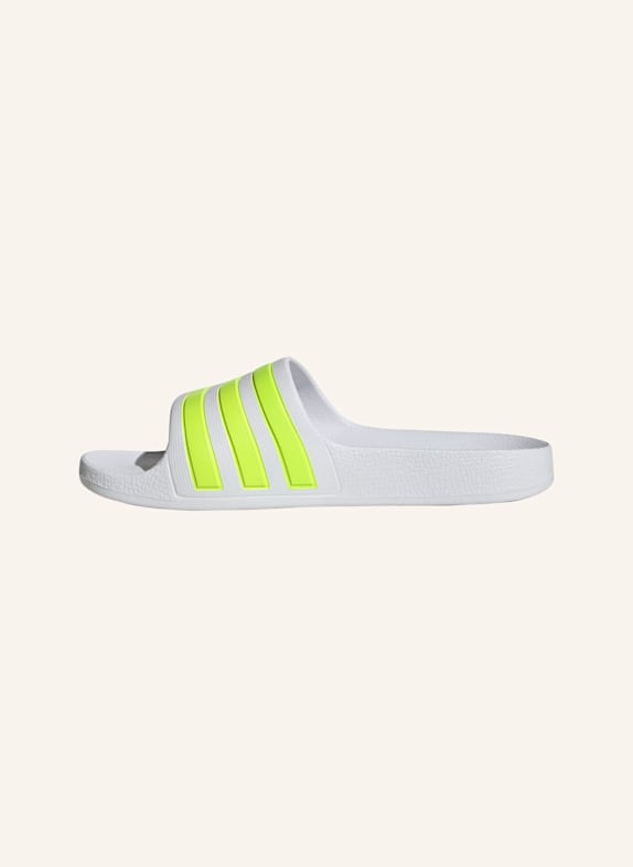 adidas Pantoletten ADILETTE AQUA WEISS/ GRÜN