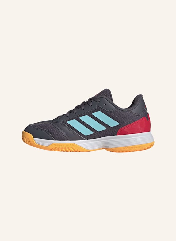 adidas Indoorschuhe LIGRA 8 K GRAU/ GRÜN/ ROT
