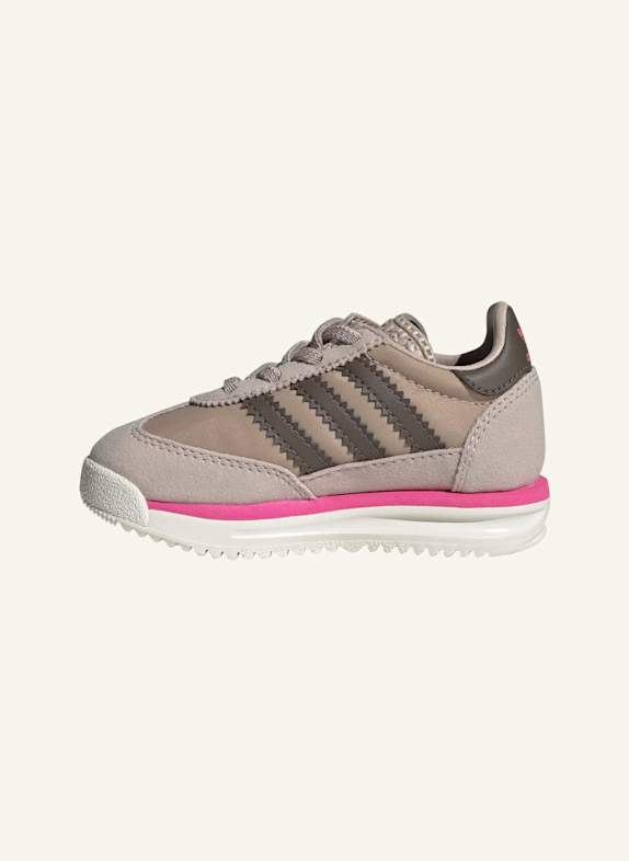 adidas Originals SL 72 RS ELASTIC LACES KIDS SCHUH BEIGE/ BRAUN/ ROSA