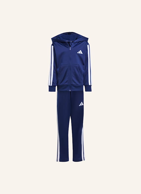 adidas ESSENTIALS TRAININGSANZUG KINDER BLAU/ WEISS