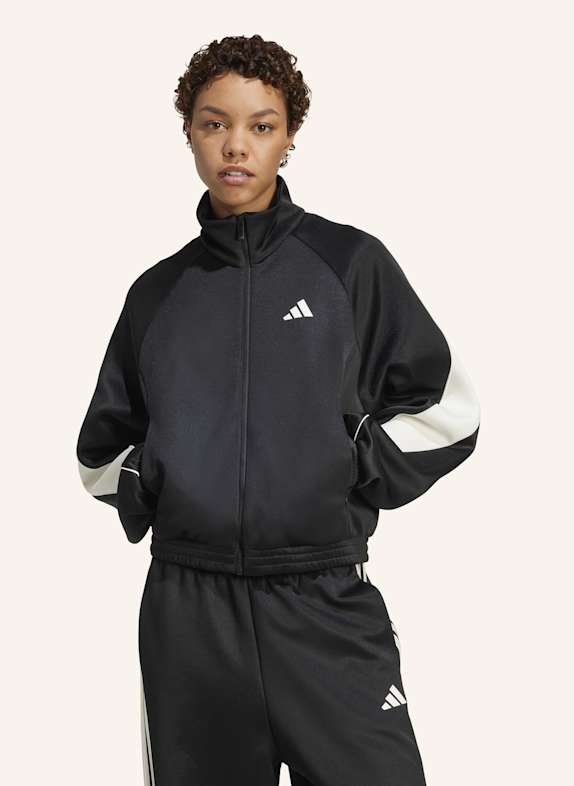 adidas STADIUM TRAININGSJACKE SCHWARZ/ WEISS