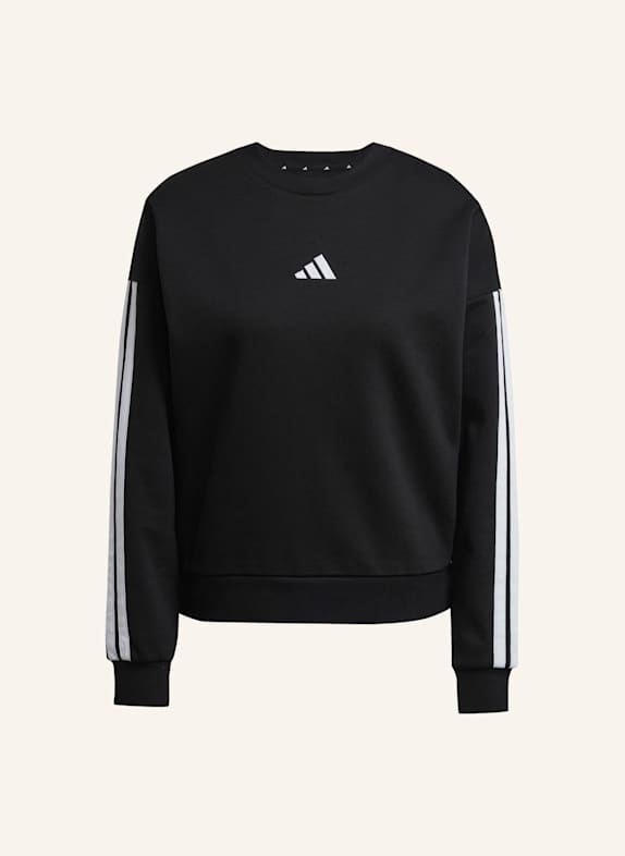adidas ESSENTIALS 3-STREIFEN SWEATSHIRT SCHWARZ/ WEISS