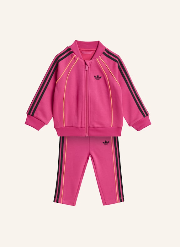 adidas Originals SPACER TRACKSUIT. ROT/ ORANGE/ SCHWARZ