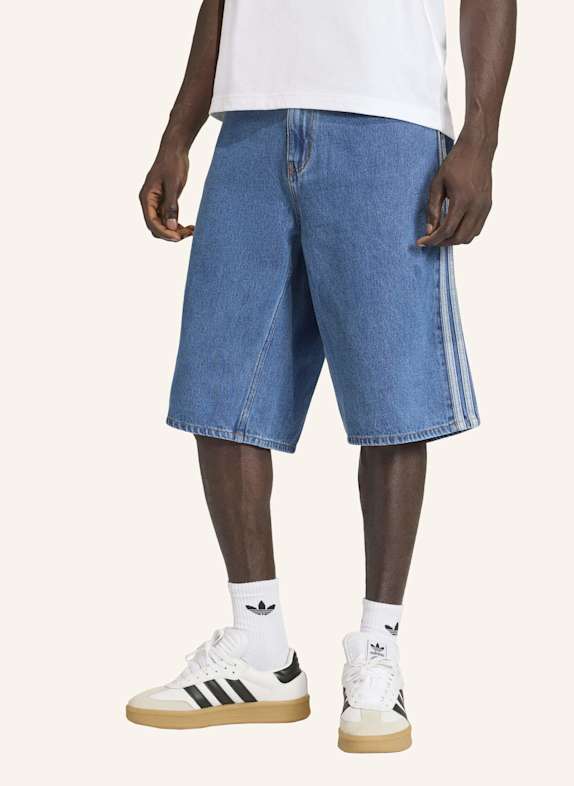 adidas Originals Jeansshorts FIREBIRD ADICOLOR mit Galonstreifen BLAU
