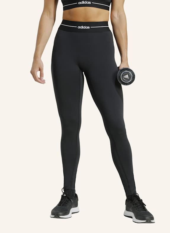adidas HYPERGLAM FULL LENGTH LEGGINGS SCHWARZ