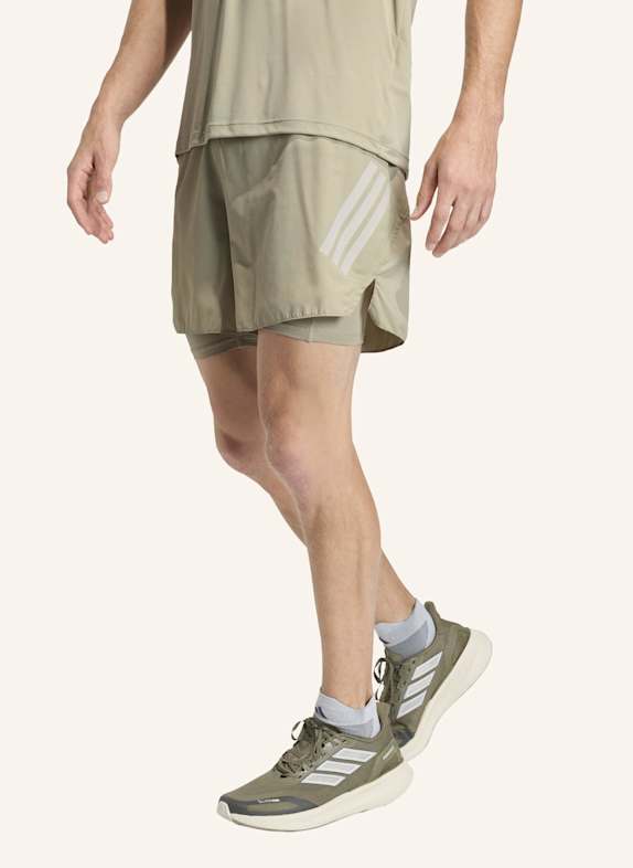 adidas 2-in-1-Laufshorts ADI365 BRAUN