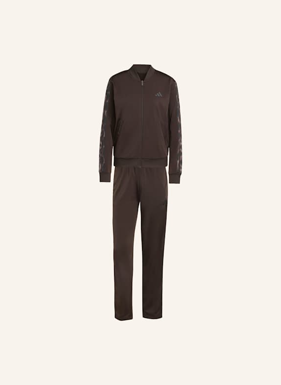 adidas TRAININGSANZUG 3-STRIPES LEOPARD PRINT BRAUN