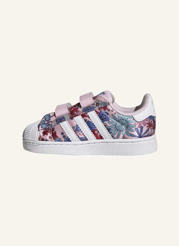 adidas Originals ADIDAS LIBERTY LONDON SUPERSTAR II COMFORT CLOSURE SCHUH ROSA/ WEISS