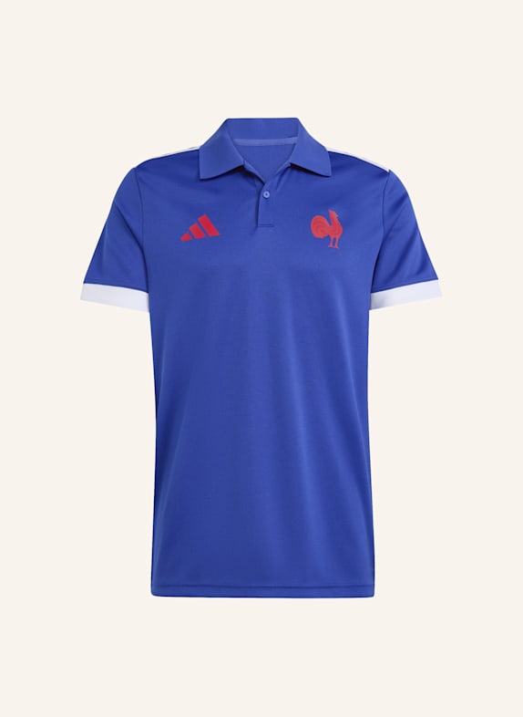 adidas FRANKREICH RUGBY HOME REPLICA FAN-POLOSHIRT BLAU