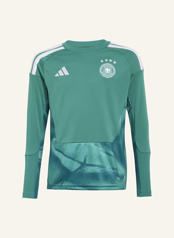 adidas DEUTSCHLAND 26 LANGÄRMELIGES TORWART-HEIMTRIKOT KIDS GRÜN