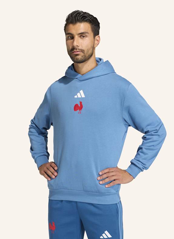 adidas FFR HOODY BLAU