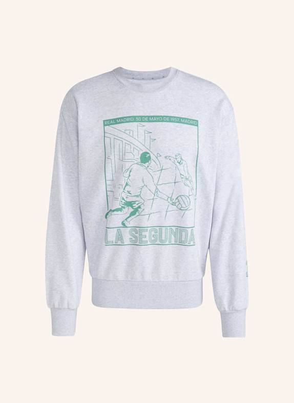 adidas REAL MADRID HERITAGE SWEATSHIRT GRAU