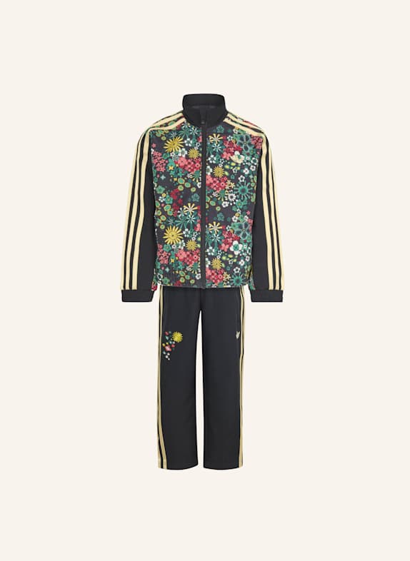 adidas Originals ADIDAS ORIGINALS X LIBERTY LONDON GEWEBTER TRAININGSANZUG SCHWARZ