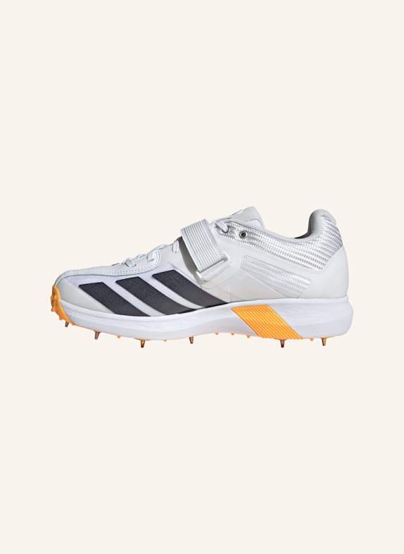 adidas 22YDS VECTOR CRICKET-SCHUH WEISS/ GRAU/ SCHWARZ