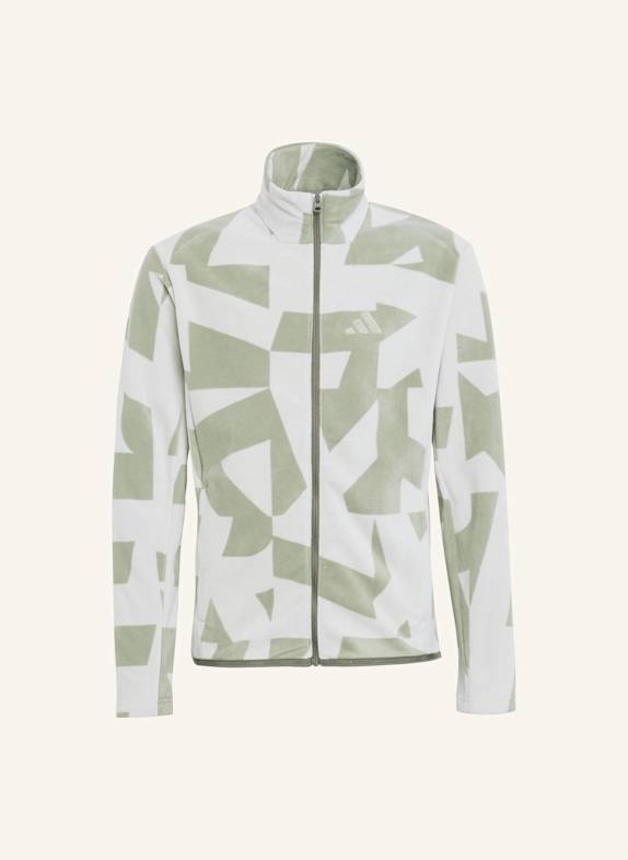 adidas TERREX TERREX MULTI PRINTED KIDS FLEECEJACKE, DURCHGEHENDER REISSVERSCHLUSS GRÜN