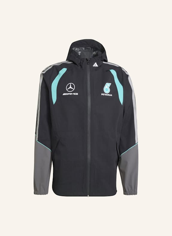 adidas MERCEDES-AMG PETRONAS FORMEL 1 TEAM MECHANICS REGENJACKE SCHWARZ