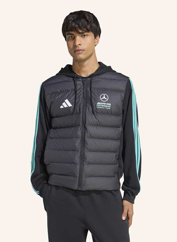 adidas MERCEDES - AMG PETRONAS FORMULA 1 TEAM DNA PUFFER JACKE SCHWARZ
