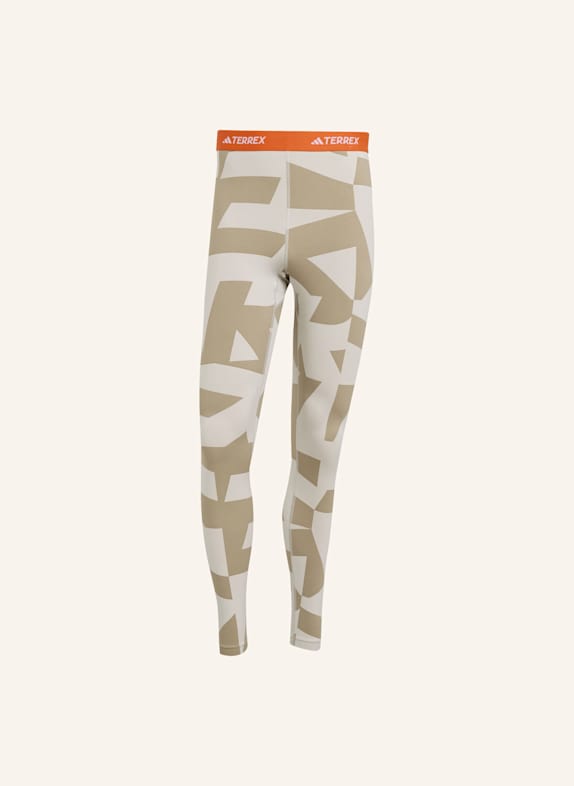 adidas TERREX MULTI SYNTHETIC BASE LAYER LEGGINGS BEIGE