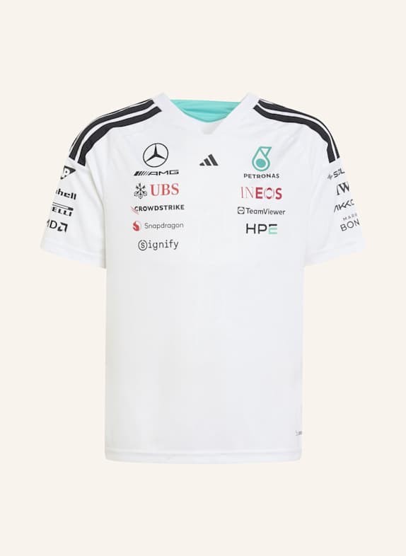 adidas MERCEDES-AMG PETRONAS FORMULA 1 TEAM FAHRERTRIKOT WEISS
